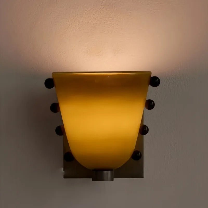 Applique Murale Coupe en Verre Coloré — Lampe Chevet Style Rétro Artisanal | COUPE™ - Lampes Design