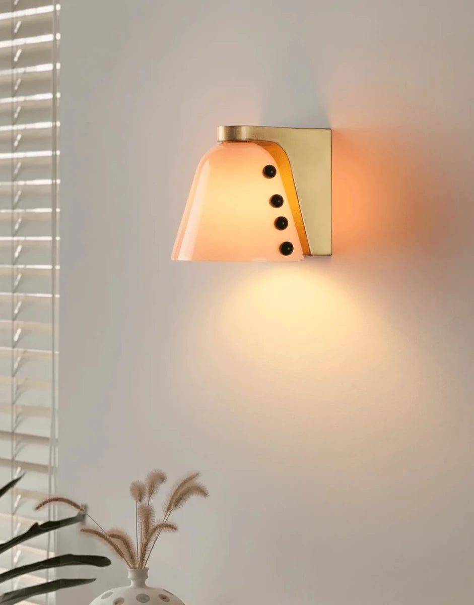 Applique Murale Coupe en Verre Coloré — Lampe Chevet Style Rétro Artisanal | COUPE™ - Lampes Design