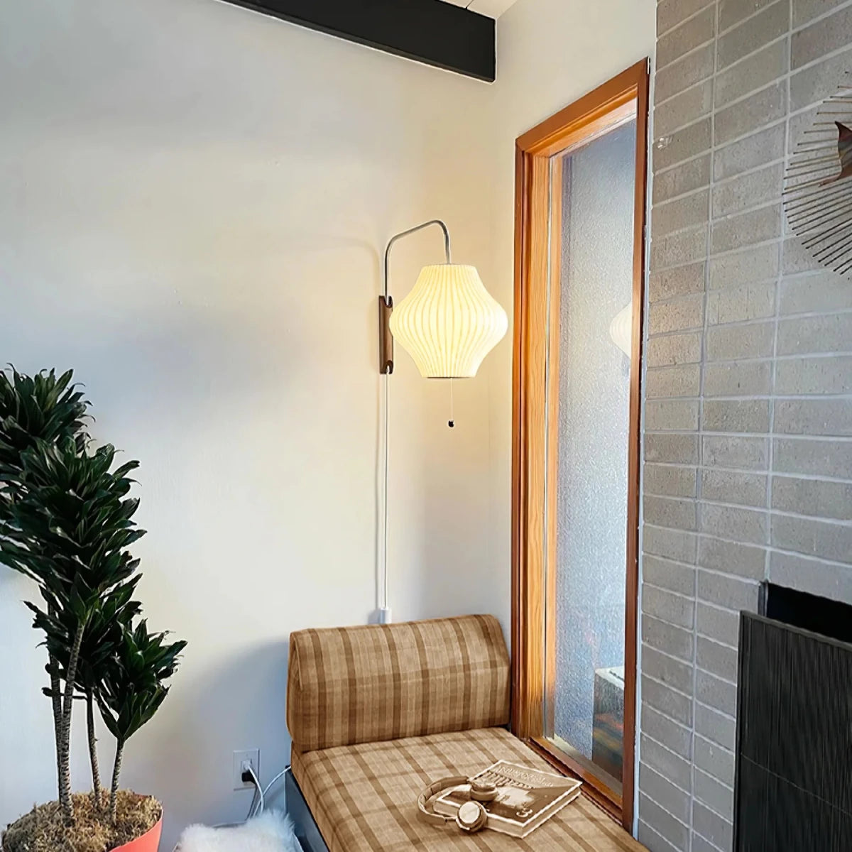 Applique Murale Design Abat-jour Soie Tissée Japandi pour Chambre & Salon | SOIE™ - Lampes Design