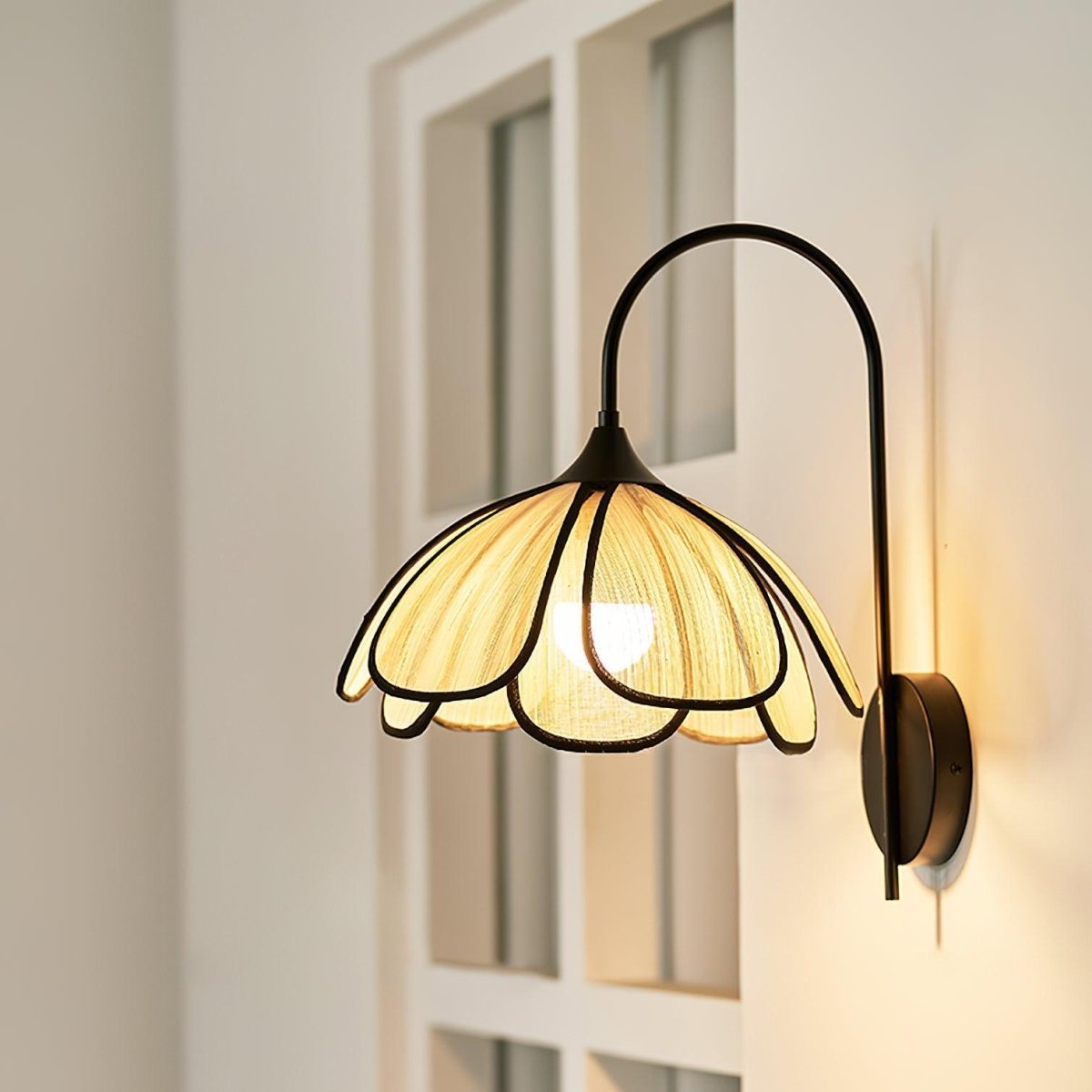 Applique Murale Design Pétale Vintage en Métal Doré pour Salon ou Chambre | FEUILLE™ - Lampes Design