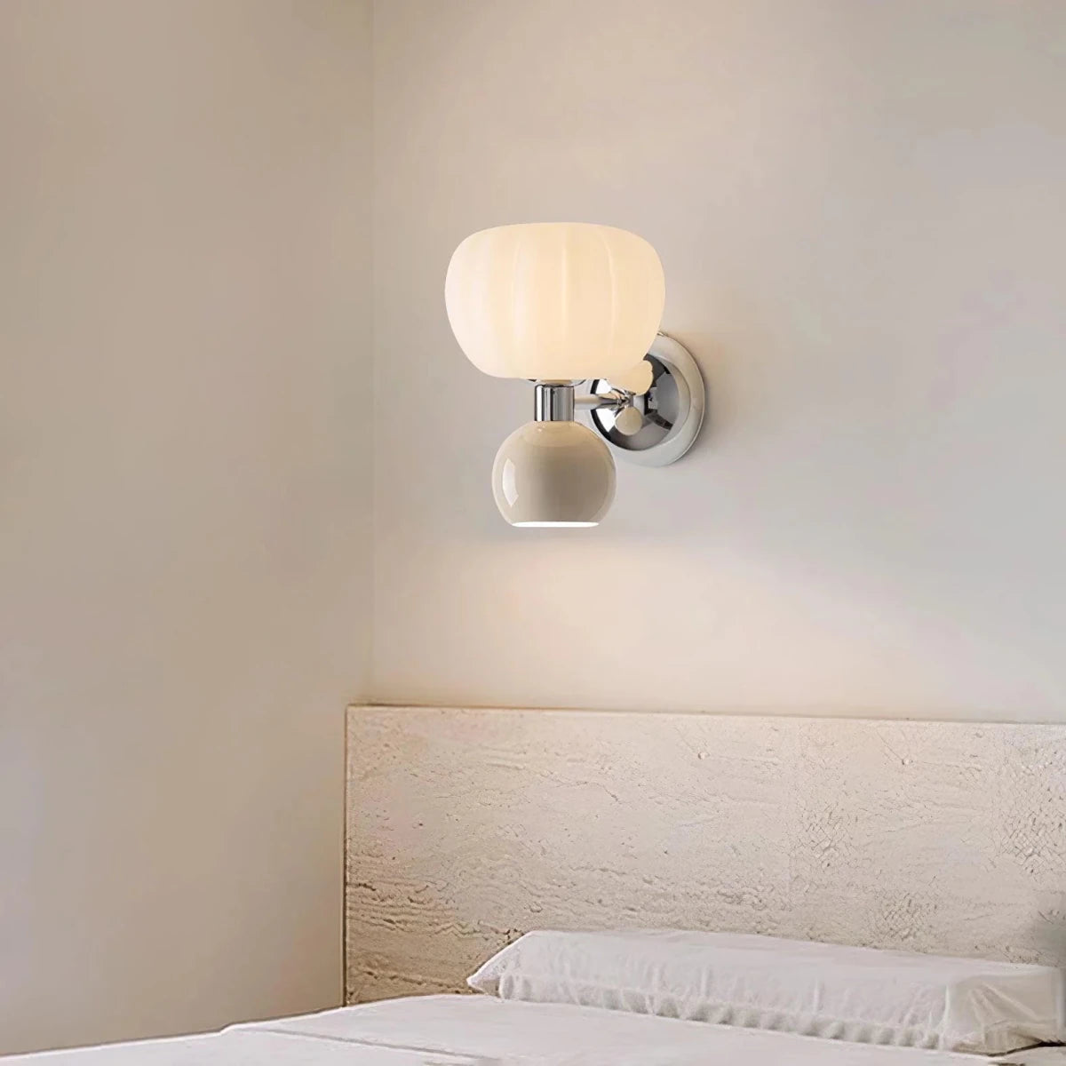 Applique Murale Forme Citrouille en Résine — Lampe Chevet Style Moderne Ludique | CITROUILLE™ - Lampes Design