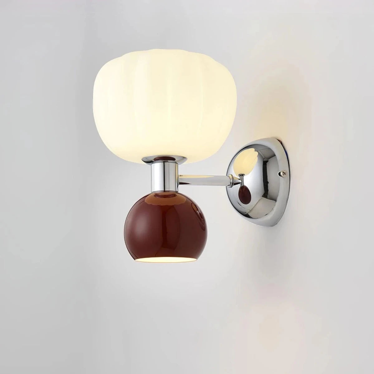 Applique Murale Forme Citrouille en Résine — Lampe Chevet Style Moderne Ludique | CITROUILLE™ - Lampes Design