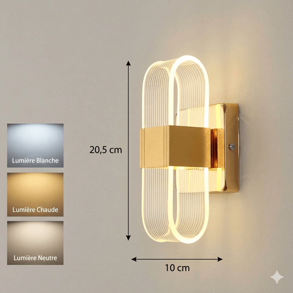 Applique Murale LED Design PUISO – L'Éclat Sculptural au Service de votre Intérieur - Lampes Design