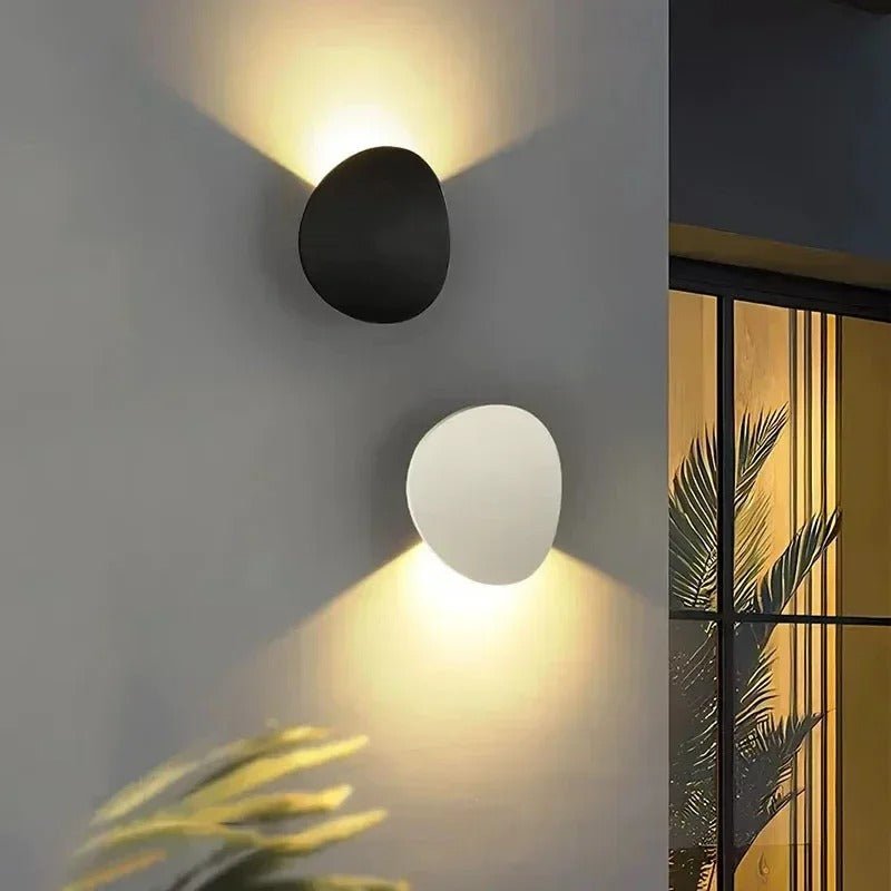 Applique Murale LED Extérieure Étanche Design Galet — Aluminium et Verre | GALET™ - Lampes Design