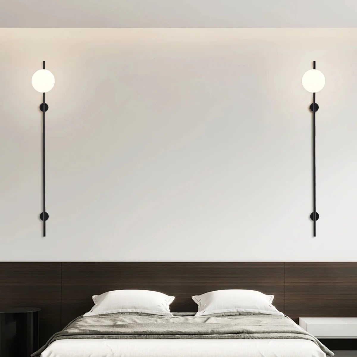 Applique Murale Longue Tige & Boule de Verre — Lampe Style Art Déco | BÂTON™ - Lampes Design