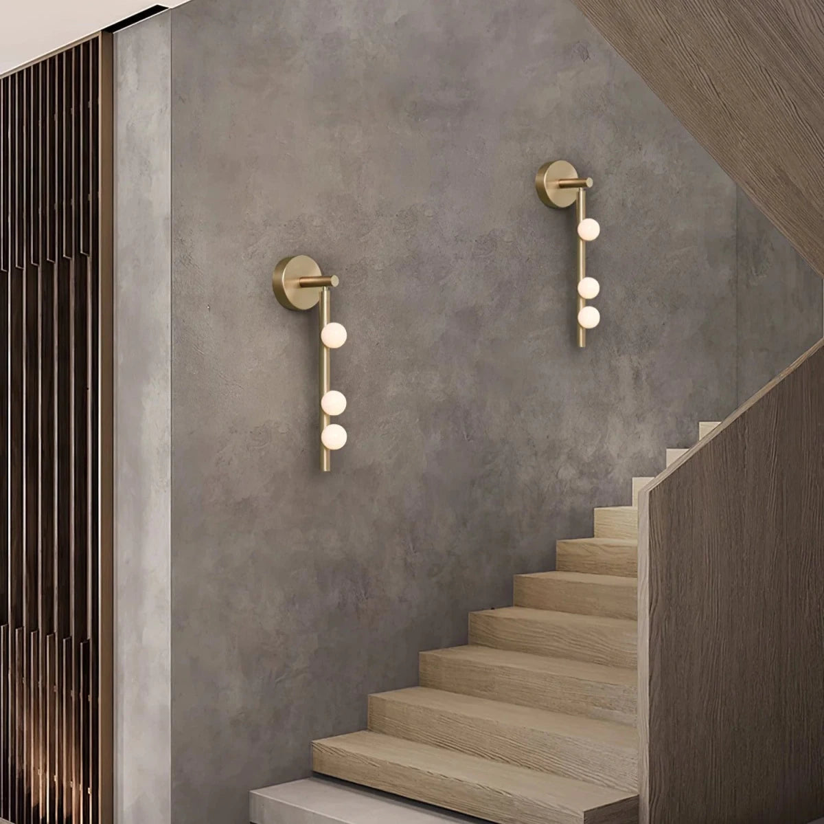 Applique Murale Miroir 3 Globes en Verre — Lampe Vanité Style Industriel Contemporain | COLLIER™ - Lampes Design