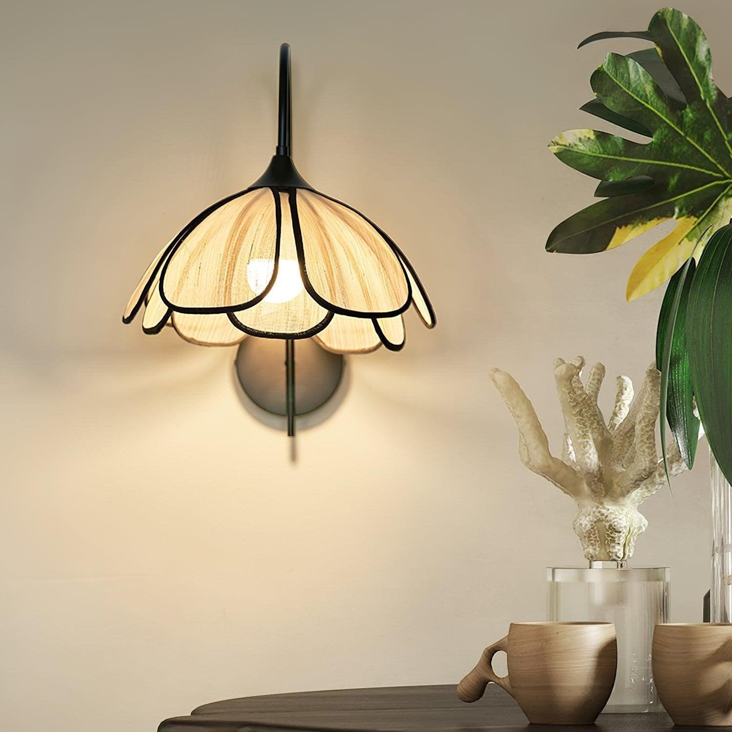 Applique Murale Pétale FEUILLE – Poésie Organique et Charme Rétro - Lampes Design