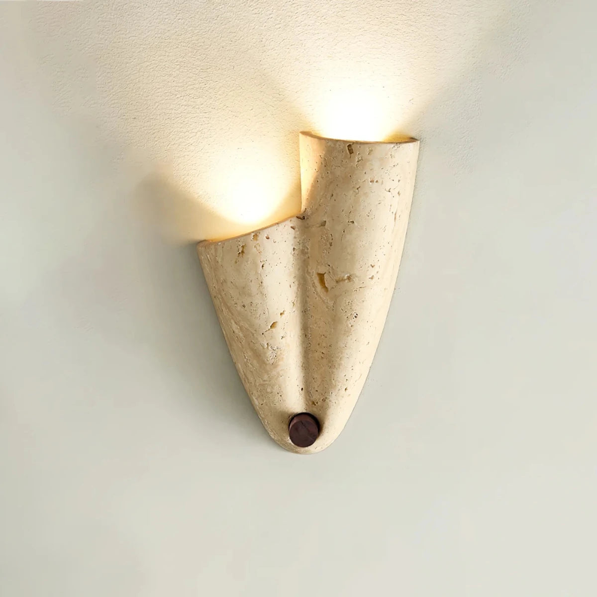 Applique Murale Pierre & Bois Asymétrique — Lampe Style Wabi-Sabi Rétro | FALAISE™ - Lampes Design