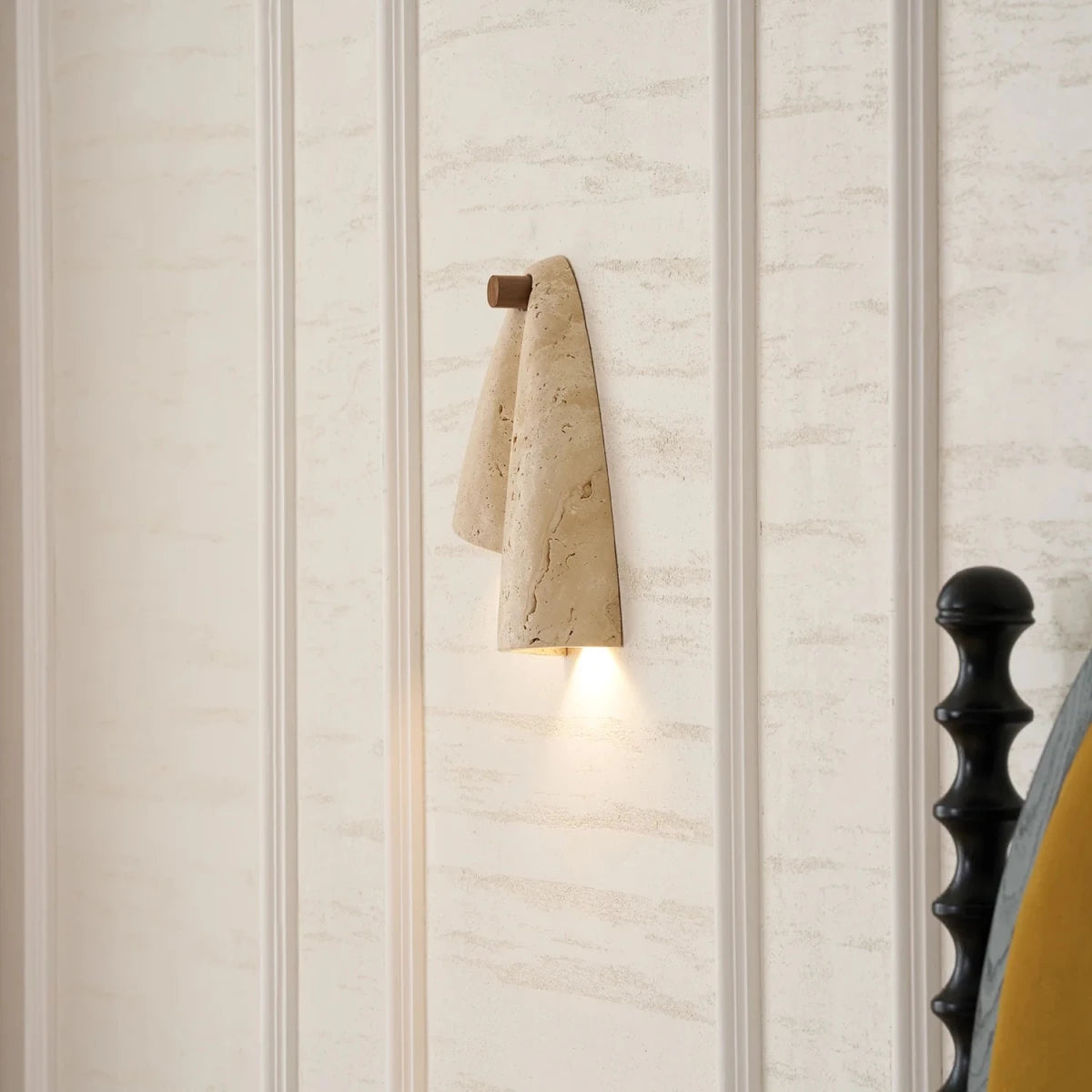 Applique Murale Pierre & Bois Asymétrique — Lampe Style Wabi-Sabi Rétro | FALAISE™ - Lampes Design