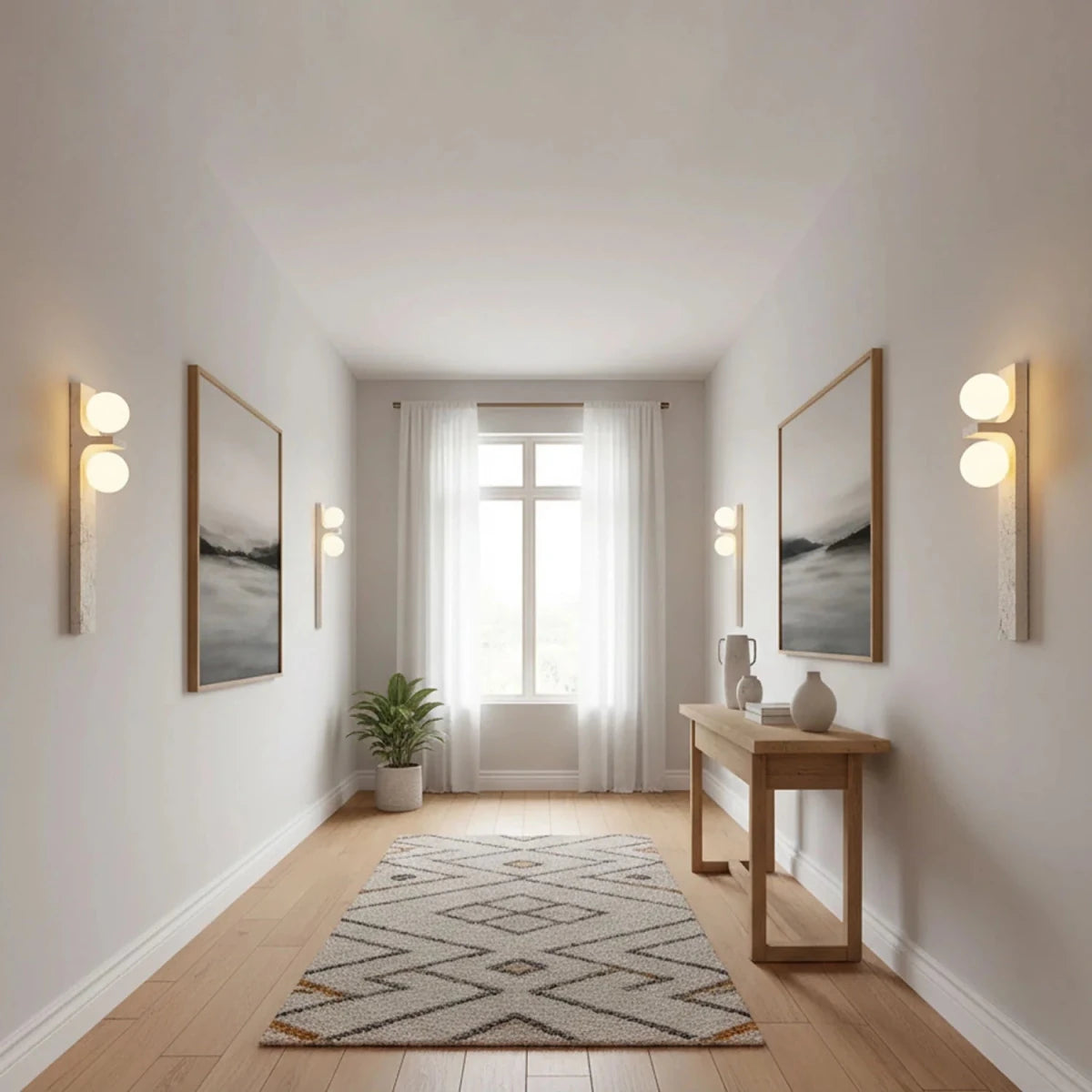 Applique Murale Pierre Naturelle Longue — Lampe Style Wabi-Sabi Rétro | STALACTITE™ - Lampes Design