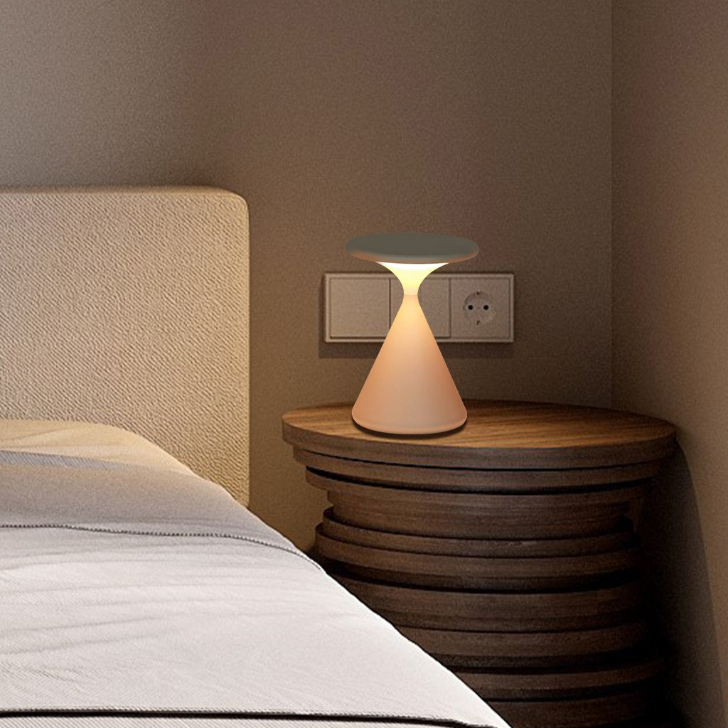 lampe de table sans fil Aurora en forme de sablier avec éclairage LED décoratif