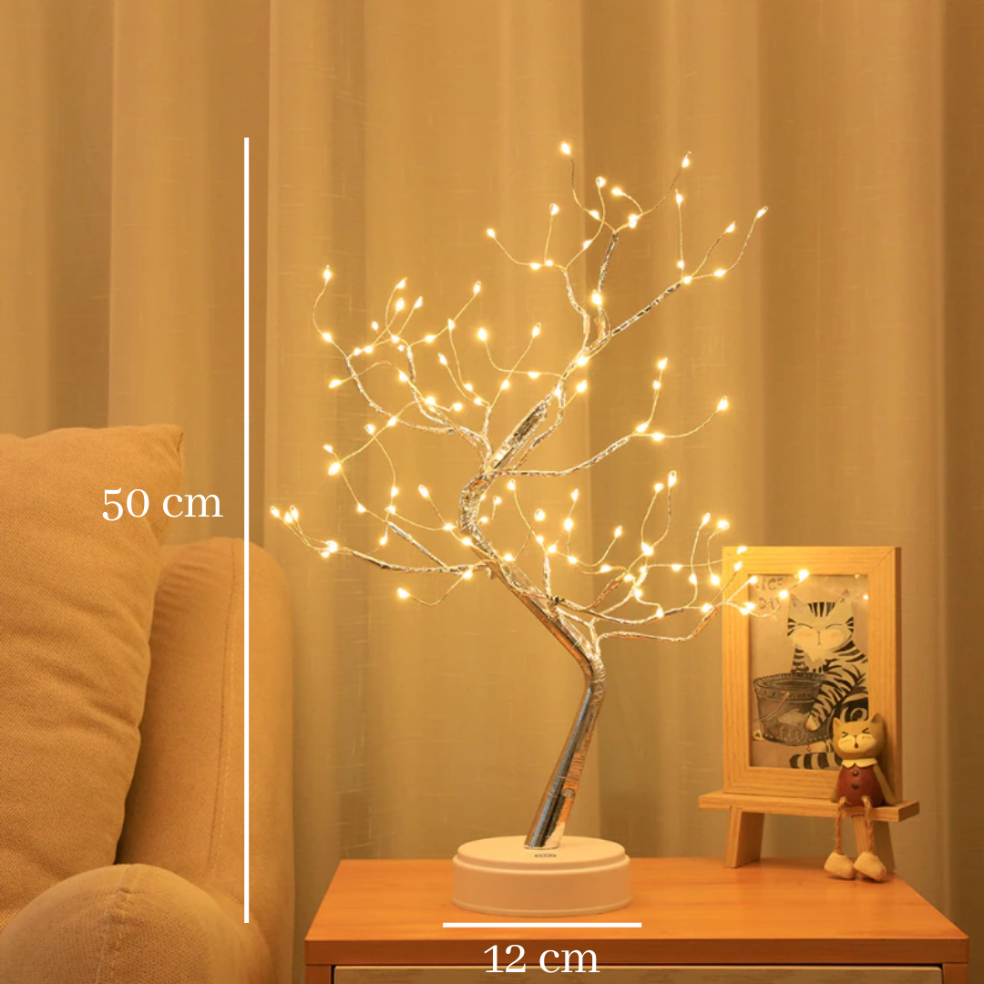 lampe décorative Tulipifera en forme d’arbre avec lumière apaisante pour ambiance zen