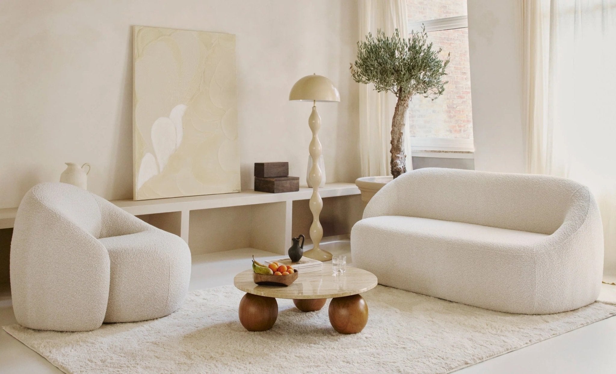 Lampadaire Design Sculptural Pop Art Abat - Jour Dôme | Biossi - Lampes Design