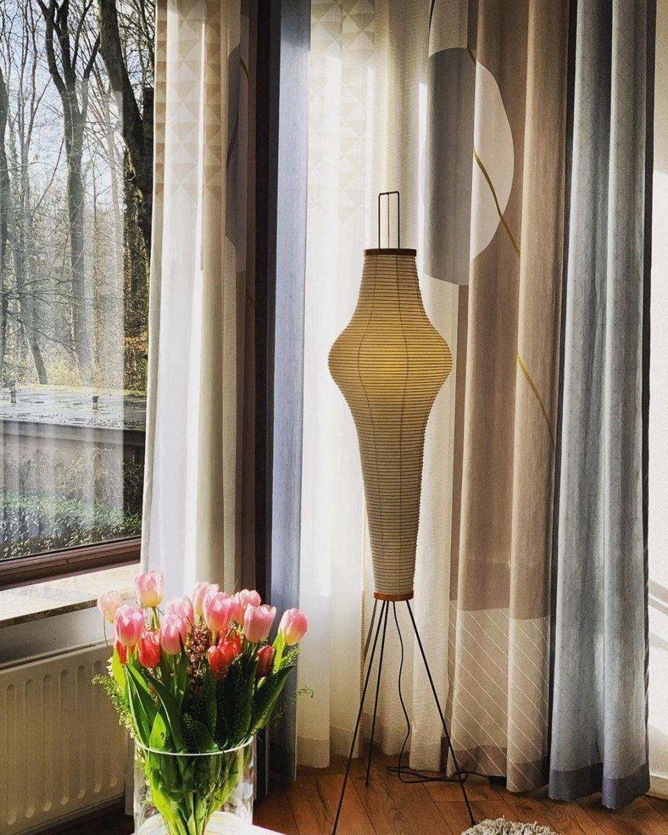 Lampadaire Design Wabi-Sabi Lanterne Papier Japonaise pour Chambre & Salon | SHOJI™ - Lampes Design