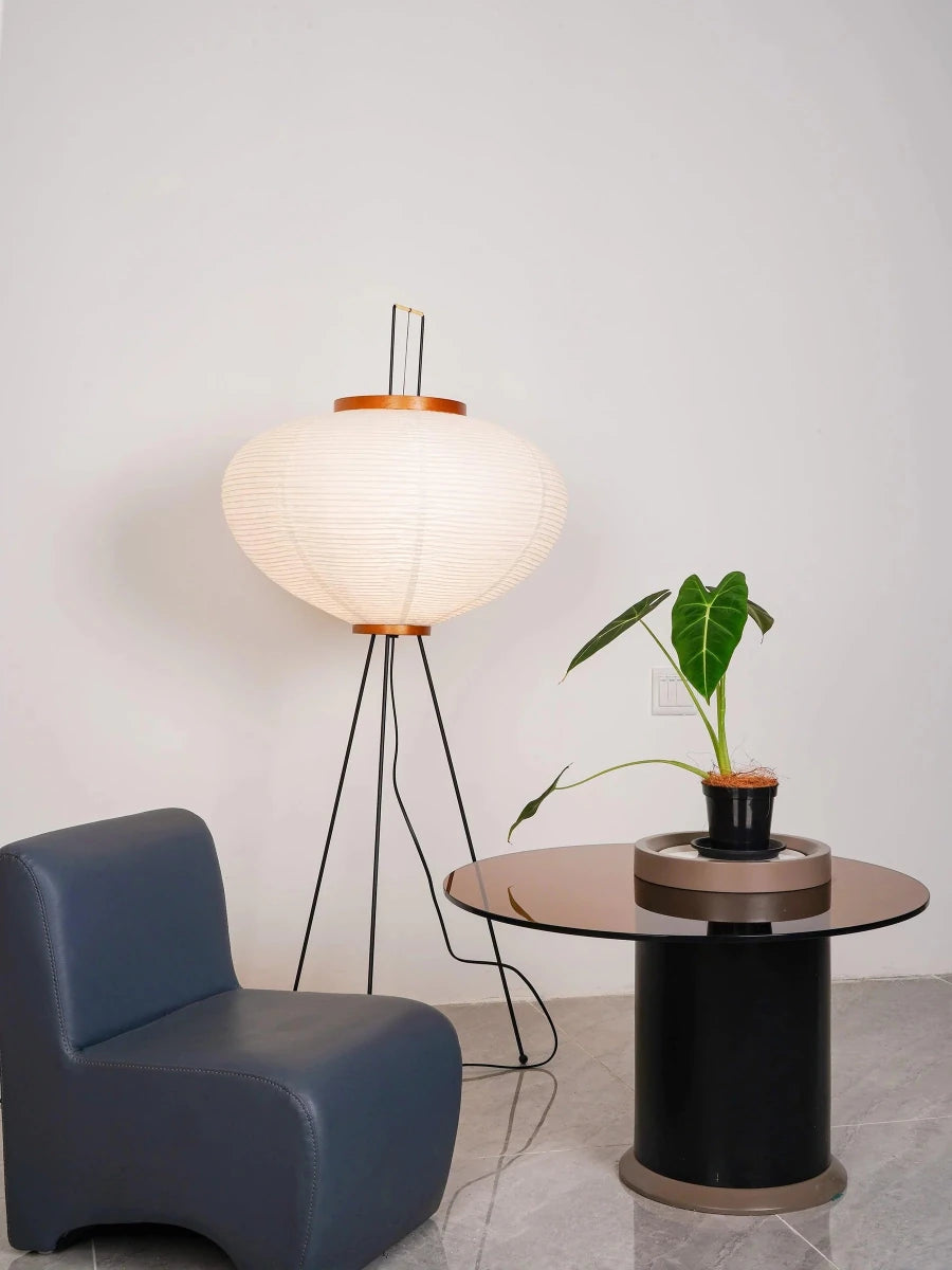 Lampadaire Design Wabi-Sabi Lanterne Papier Japonaise pour Chambre & Salon | SHOJI™ - Lampes Design