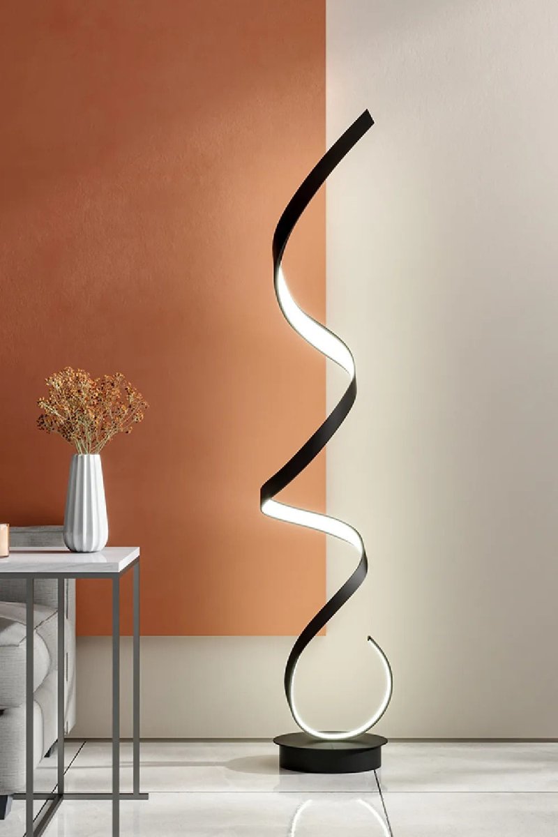 Lampadaire LED design ruban spirale | Karolina - Lampes Design
