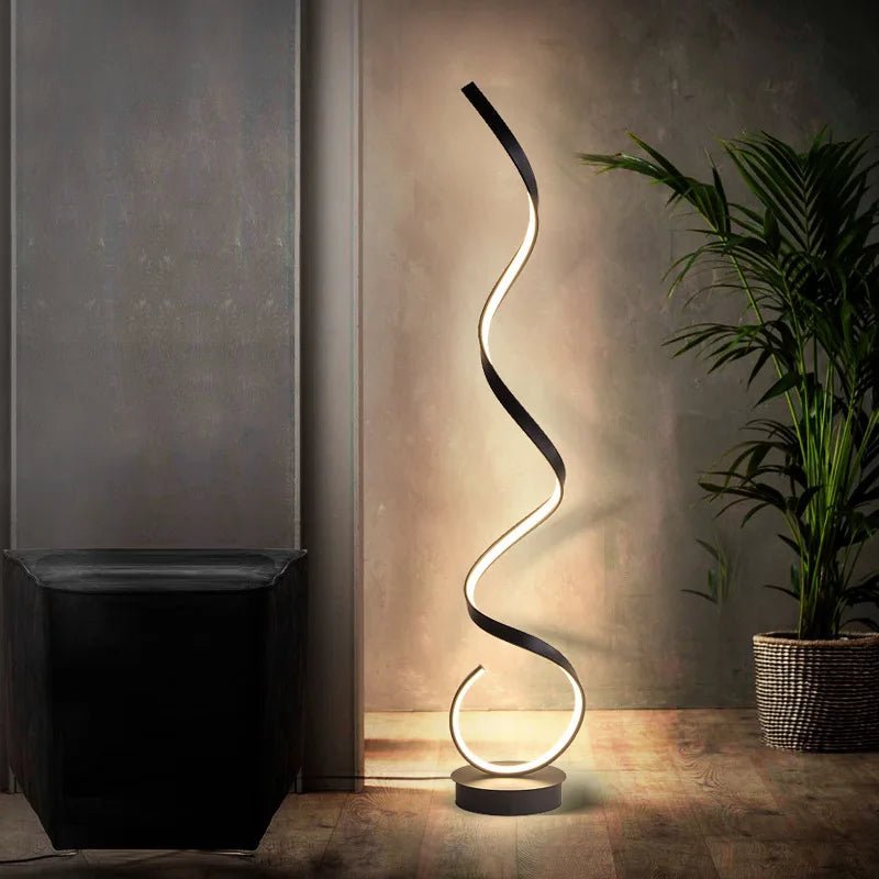 Lampadaire LED design ruban spirale | Karolina - Lampes Design