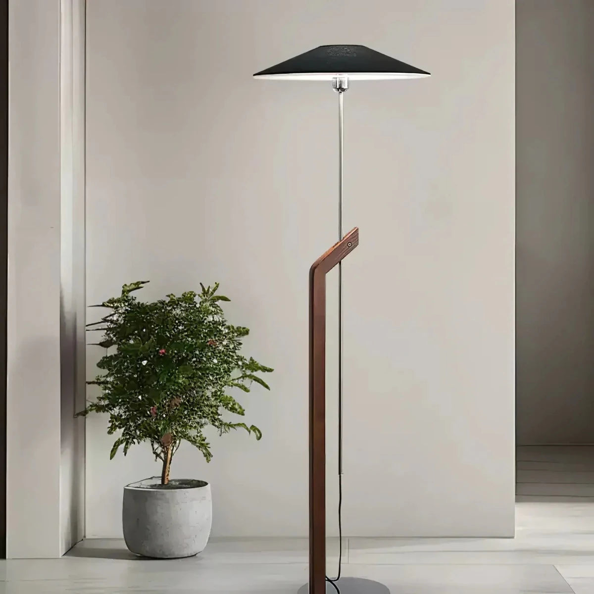 Lampadaire Minimaliste en Bois et Métal Design Moderne pour Salon | ZENITH™ - Lampes Design