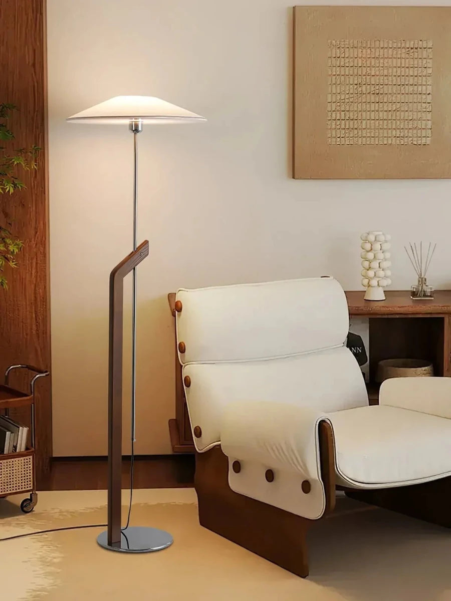 Lampadaire Minimaliste en Bois et Métal Design Moderne pour Salon | ZENITH™ - Lampes Design