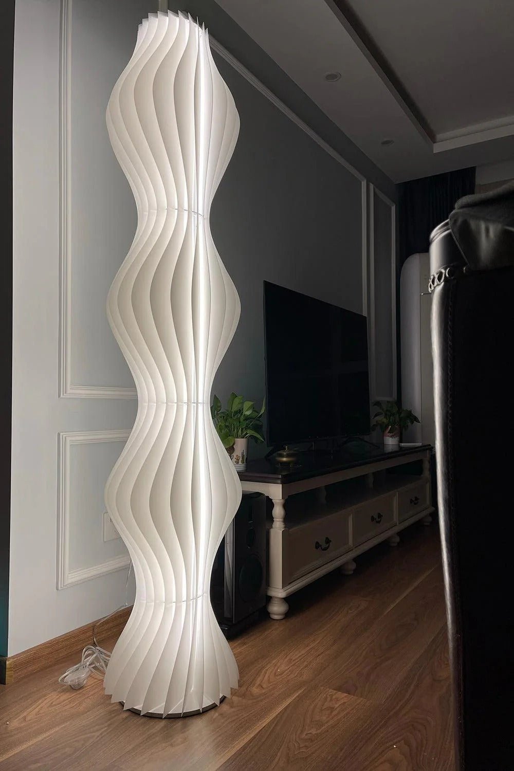 Lampadaire Sculptural - Design Ondulé Moderne | LYSIA - Lampes Design