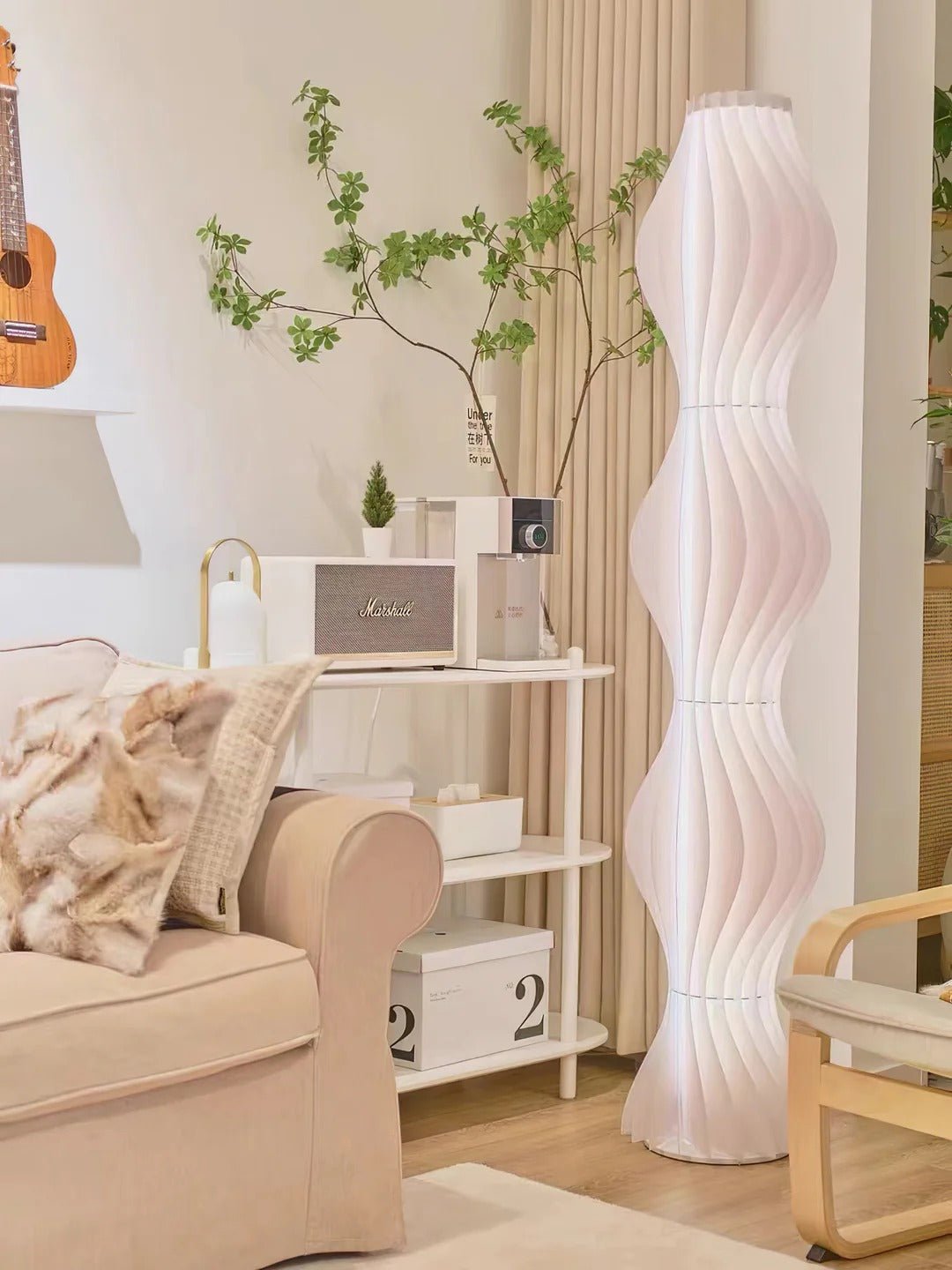 Lampadaire Sculptural - Design Ondulé Moderne | LYSIA - Lampes Design