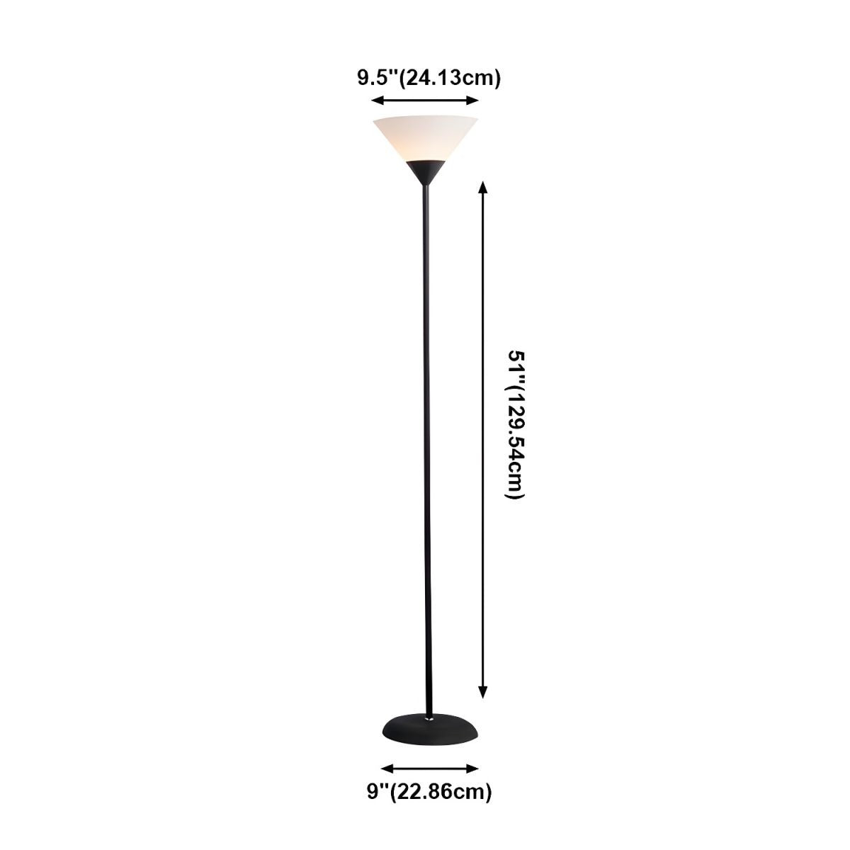 Lampadaire Rétro-Scandinave en Métal et Acrylique — L'ALBA™