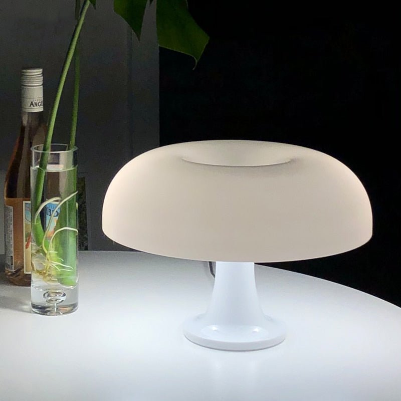 Lampe champignon vintage orange design rétro | Le Cèpe - Lampes Design