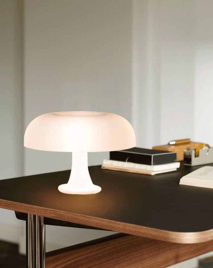 Lampe champignon vintage orange design rétro | Le Cèpe - Lampes Design