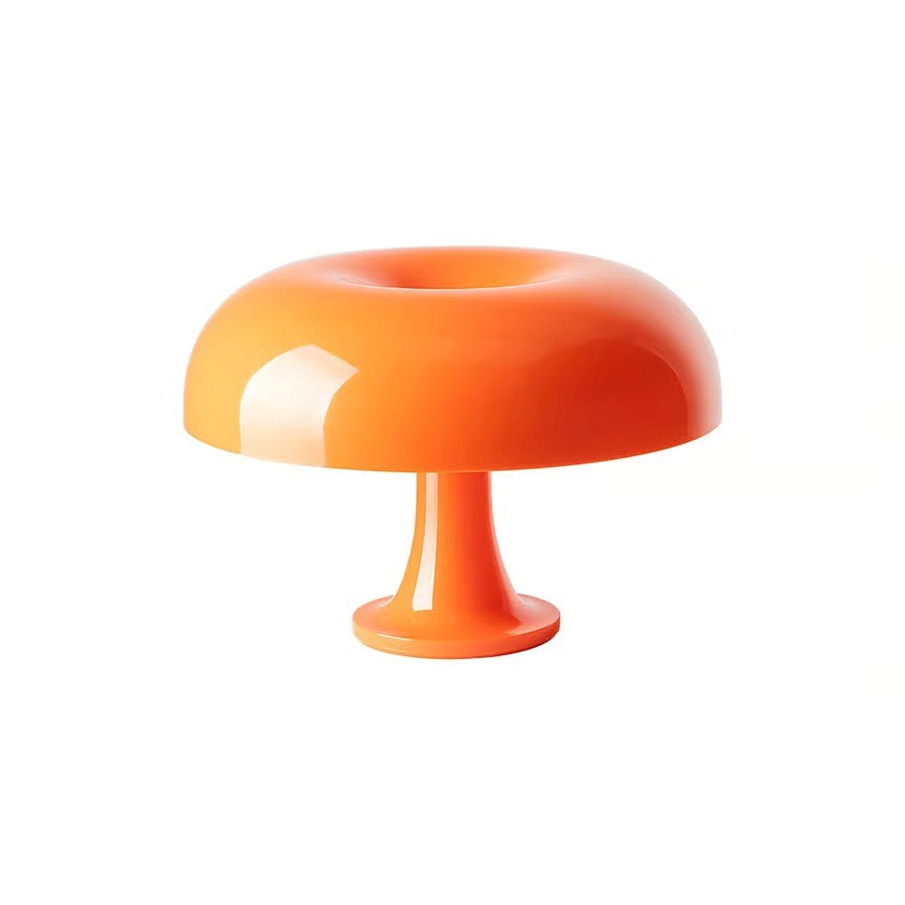 Lampe champignon vintage orange design rétro | Le Cèpe - Lampes Design