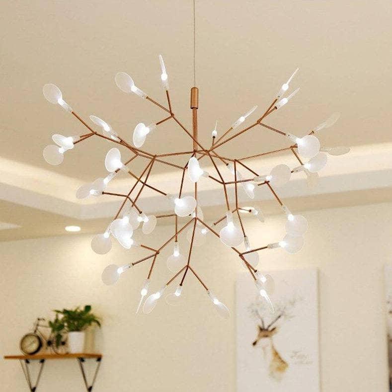 Suspension luminaire arbre doré design LED | TREE