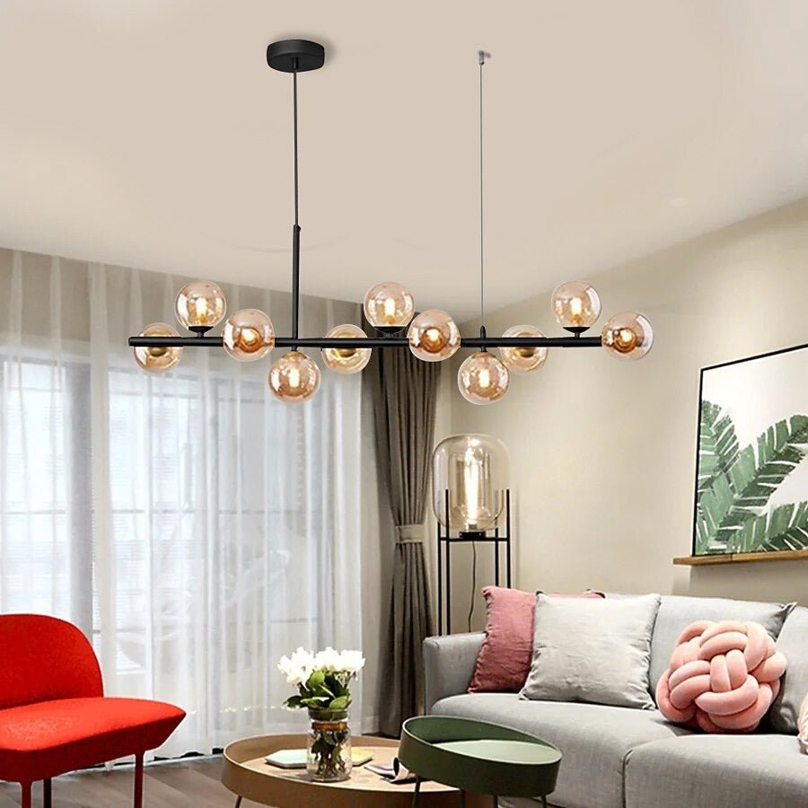 Lustre Design Nordique Multi-Boules en Verre — 7 ou 11 Têtes | COSMOS™ - Lampes Design