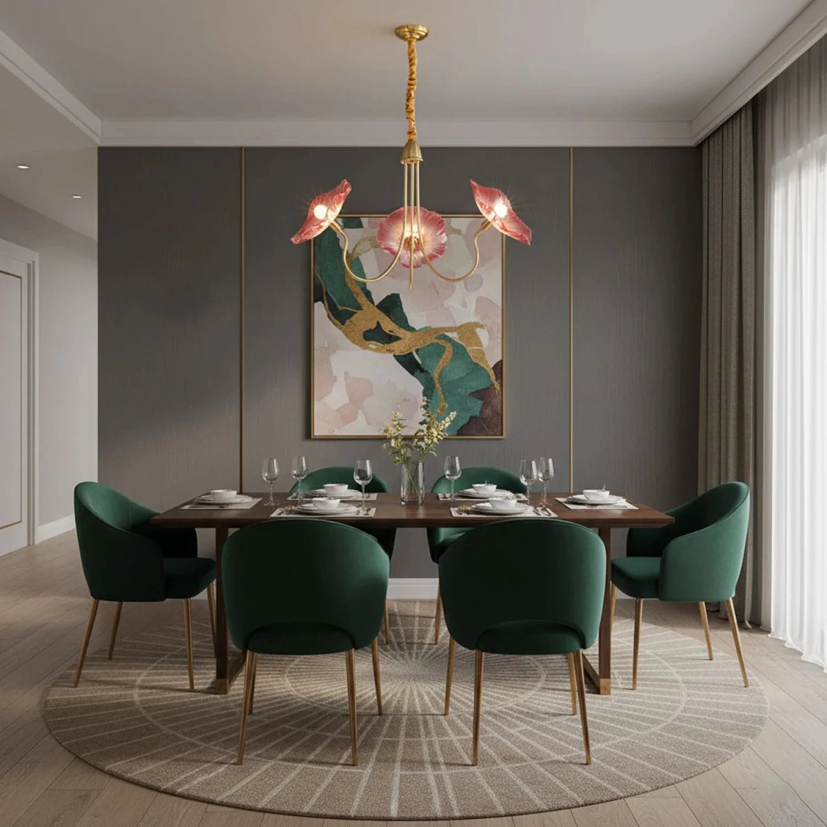 Lustre Feuille de Nénuphar en Verre Soufflé | NÉNUPHAR™ - Lampes Design