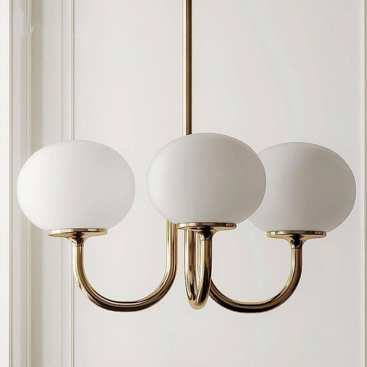 Lustre Suspension Design Globes en Verre et Laiton pour Salle à Manger | Blossom™ - Lampes Design