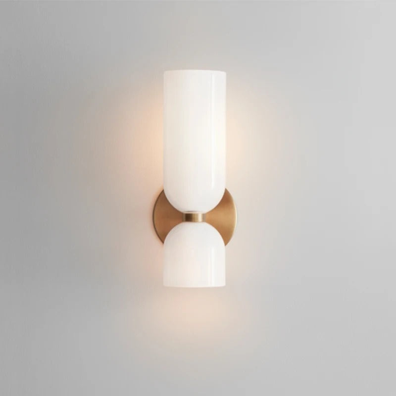 Applique Murale Verre Nordique — Luminaire Design Européen 2 Feux | AZURE™