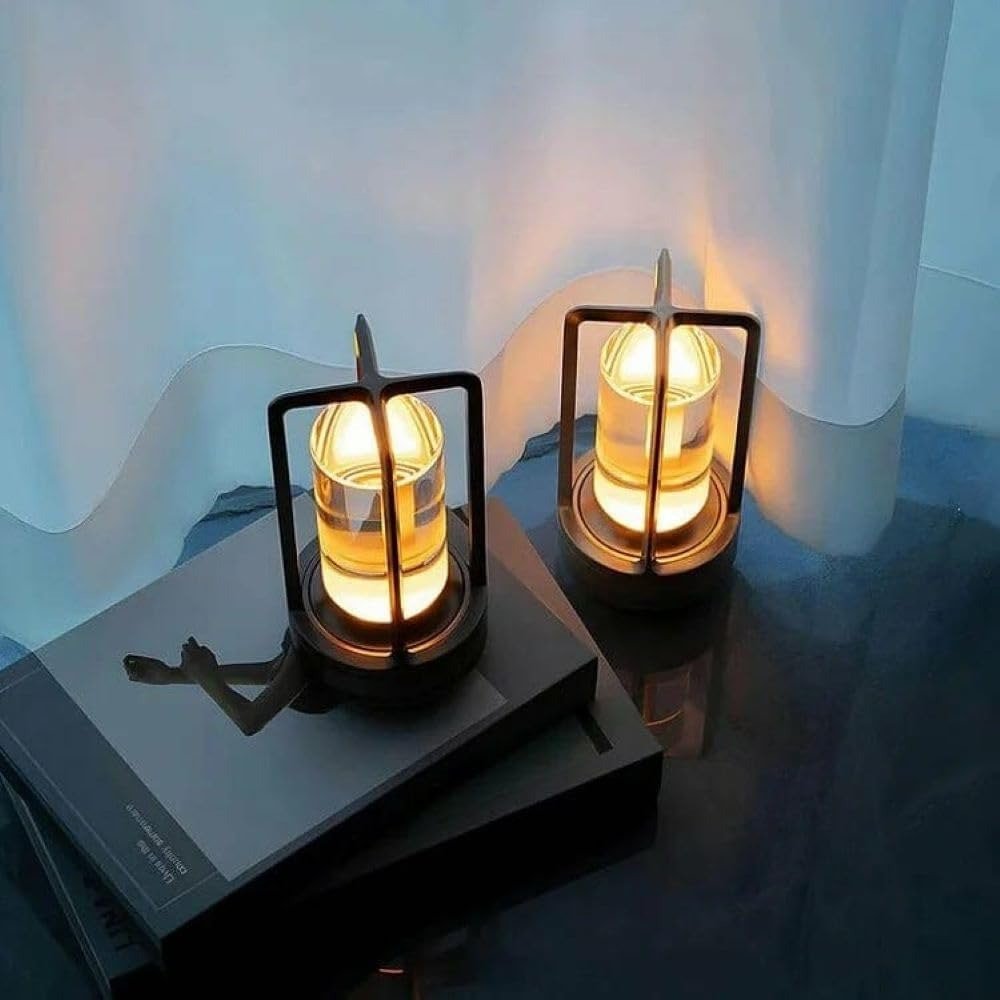Petite Lampe de Table LED Sans Fil Design Industriel | Christel - Lampes Design