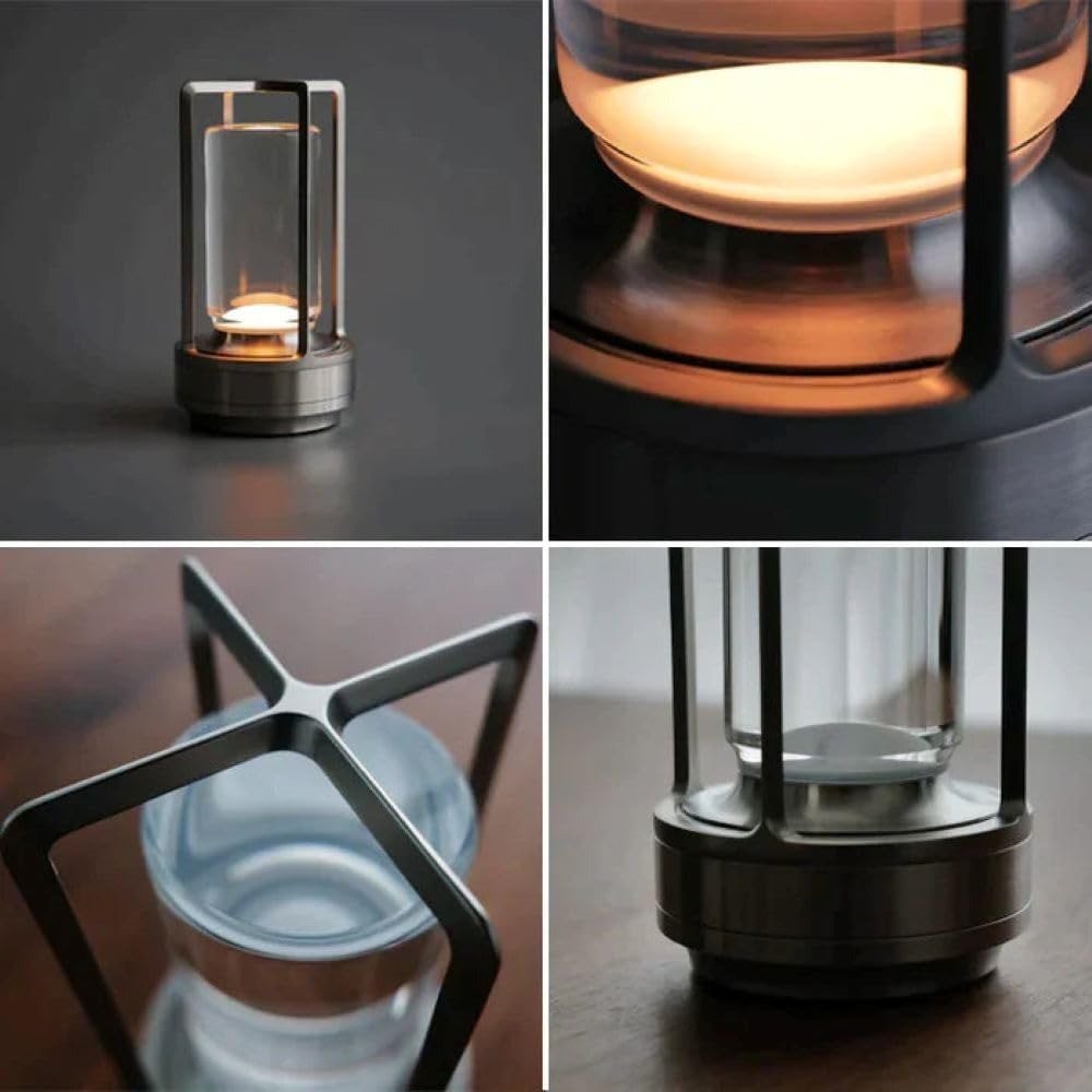 Petite Lampe de Table LED Sans Fil Design Industriel | Christel - Lampes Design