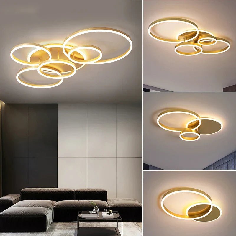 Plafonnier LED Design Géométrique Entrelacé Moderne pour Salon | CIRCLE™ - Lampes Design