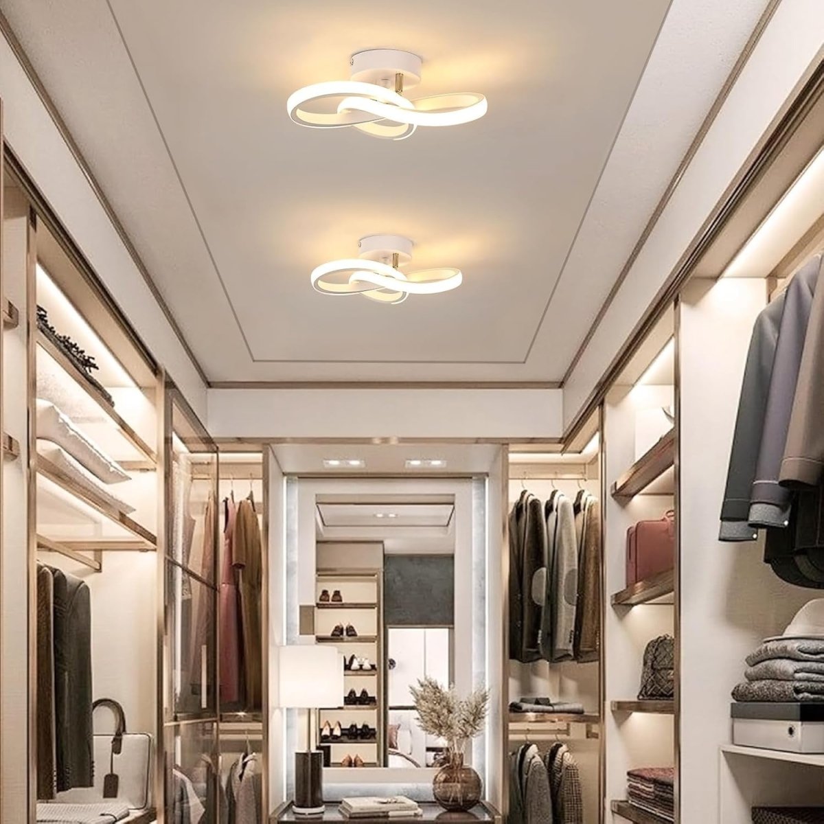 Plafonnier pour Cuisine LED Nœud Infini | Design Blanc Moderne - Lampes Design
