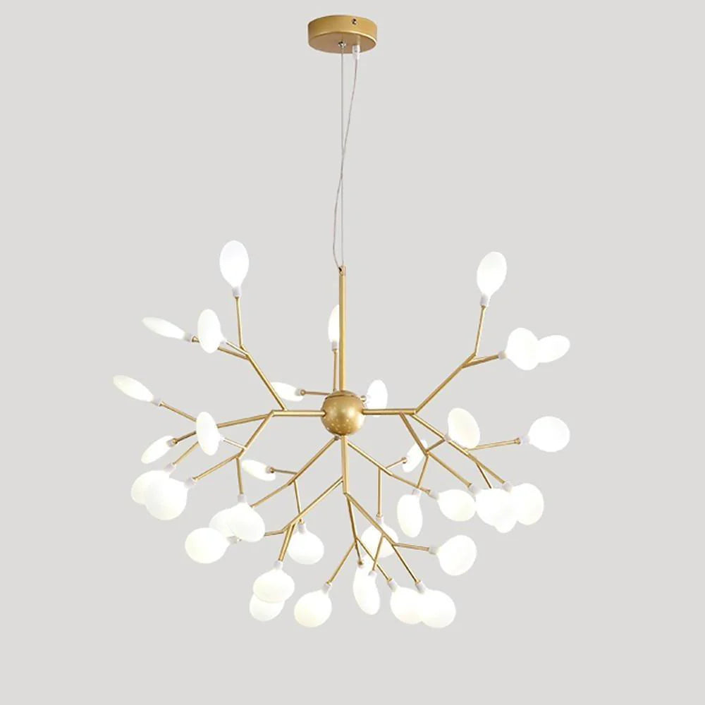 Suspension luminaire arbre doré design LED | TREE
