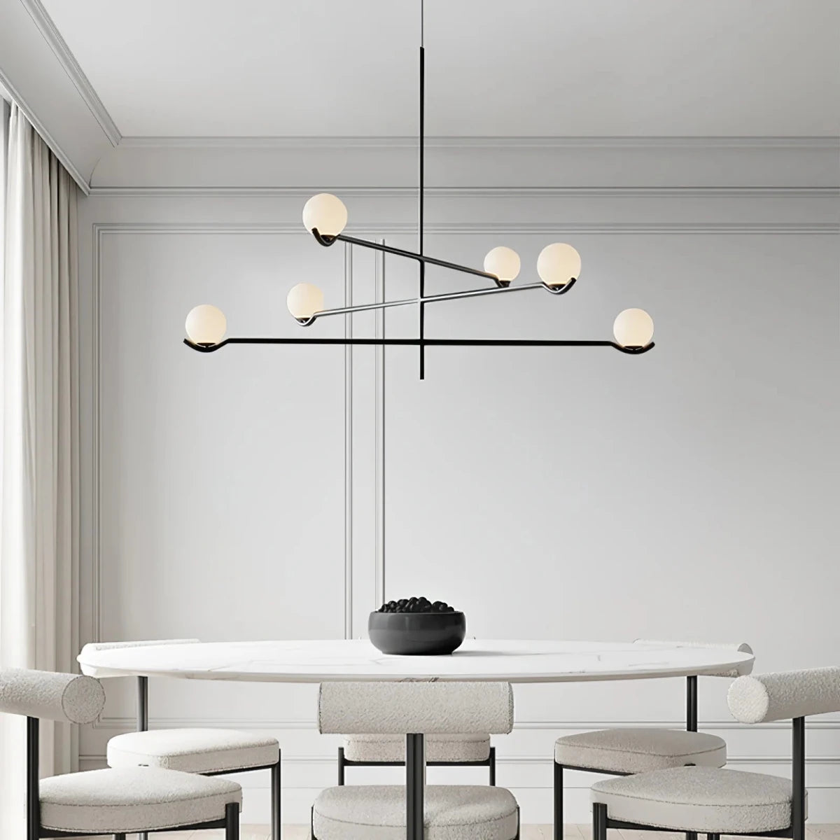 Suspension Boules de Verre Multi-Branches — Lustre Modulable Style Moderne | RAMURE™ - Lampes Design