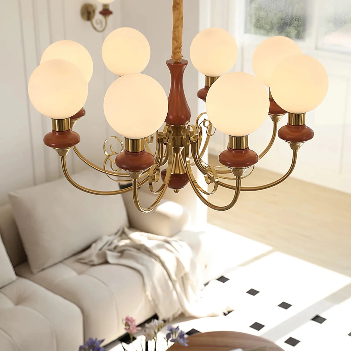 Suspension Bouquet de Globes en Verre — Lustre Rétro Français Style Vintage | BOUQUET™ - Lampes Design