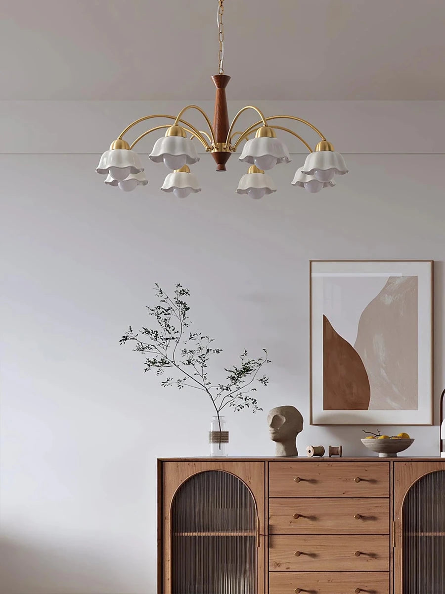Suspension Cuivre Style Médiéval Français — Lustre Multi-Têtes Nordique Luxe | TOURELLE™ - Lampes Design