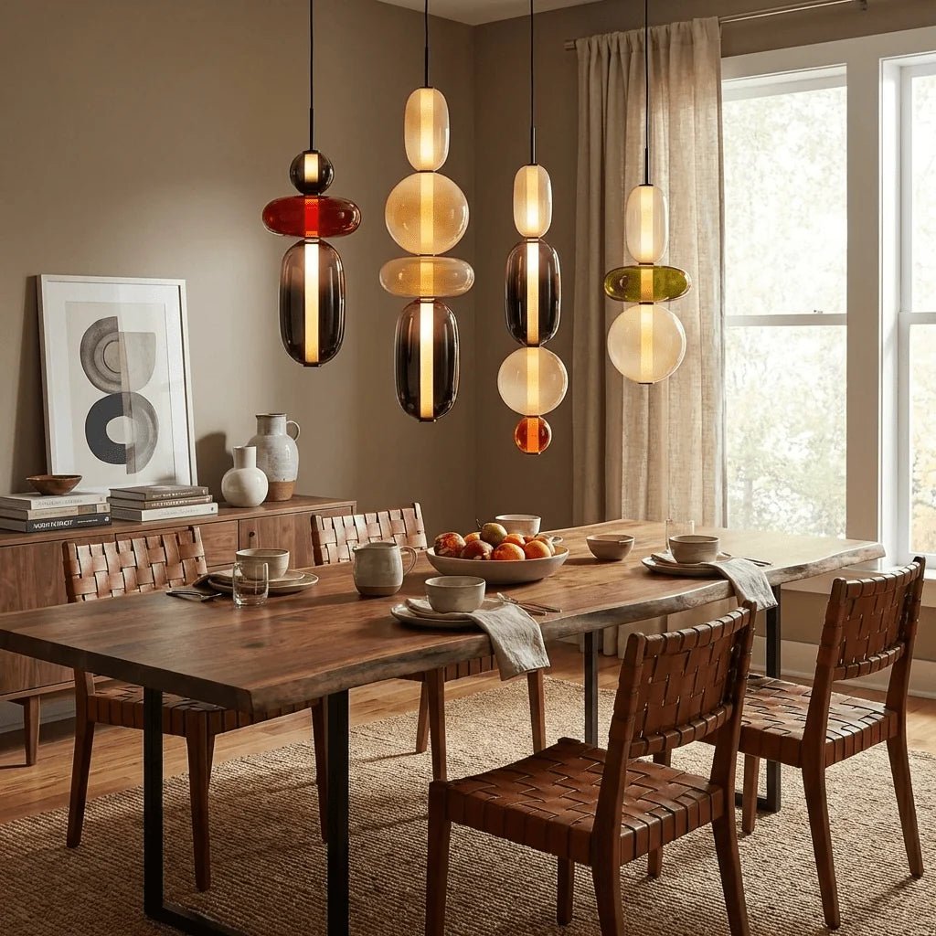 Suspension Design Perles de Verre Sculpturales pour Salon & Salle à Manger | SUCRE™ - Lampes Design