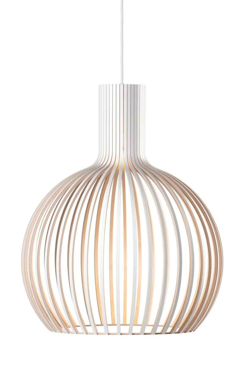 Suspension Design Scandinave en Bois à Lattes pour Salon ou Cuisine | OCTO™ - Lampes Design
