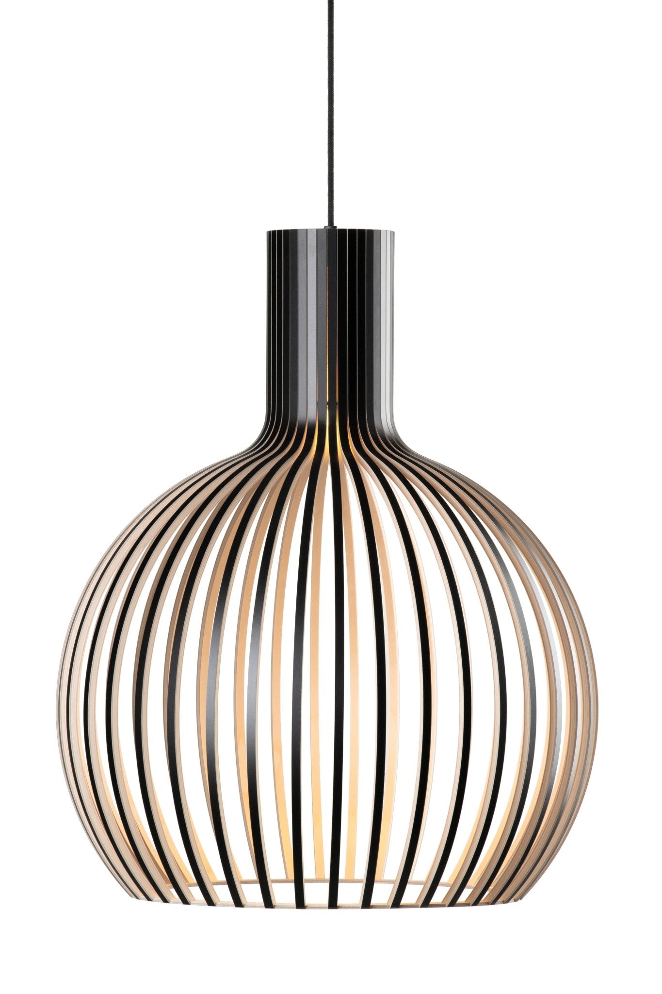 Suspension Design Scandinave en Bois - Luminaire à Lattes Élégant | OCTO - Lampes Design