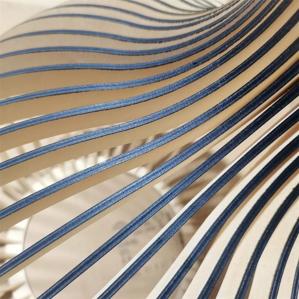 Suspension Design Scandinave en Bois - Luminaire à Lattes Élégant | OCTO - Lampes Design