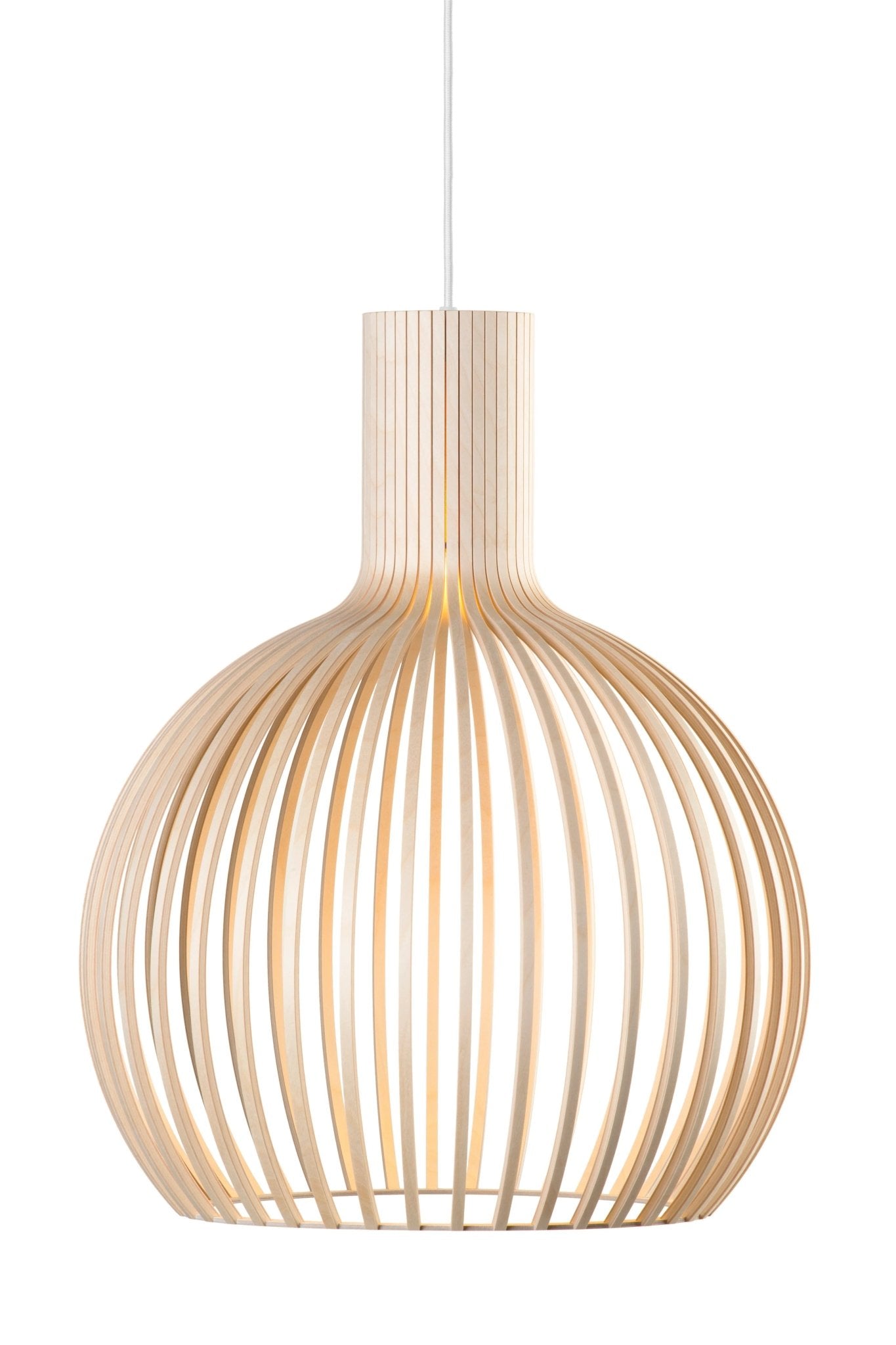 Suspension Design Scandinave en Bois - Luminaire à Lattes Élégant | OCTO - Lampes Design