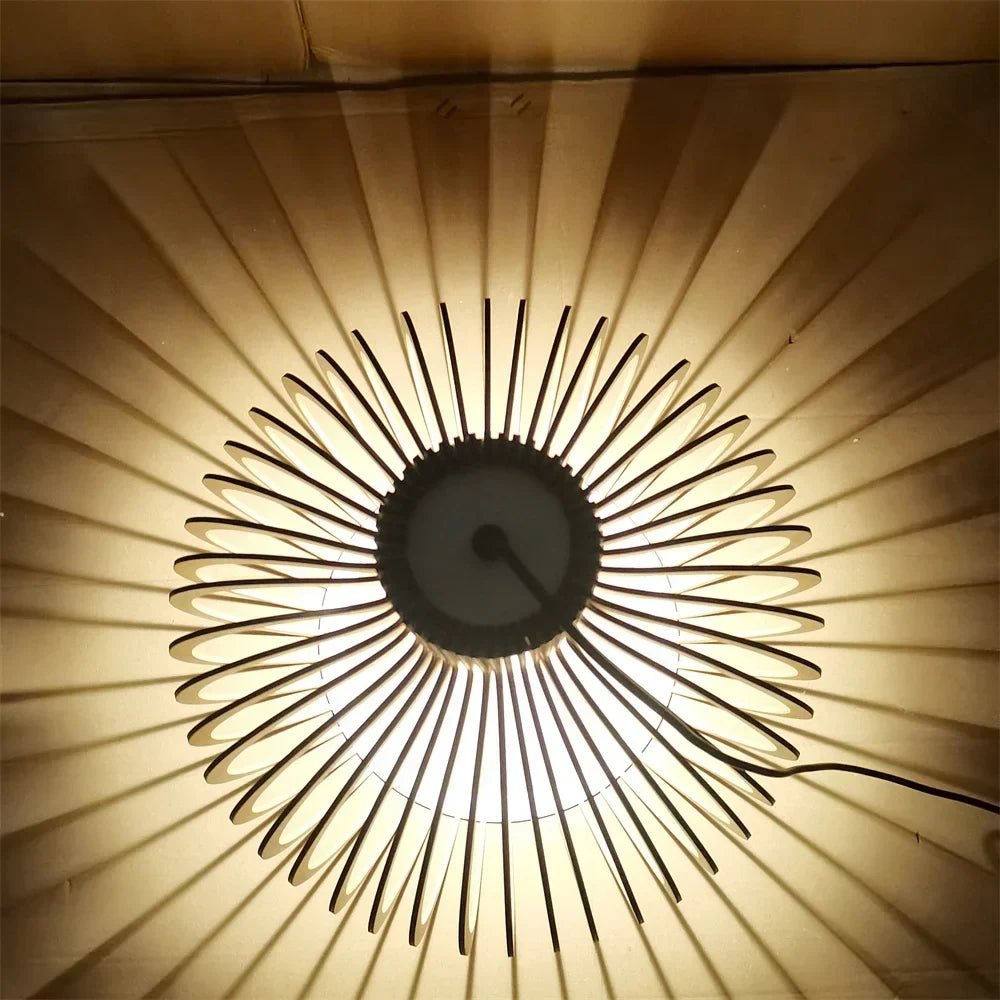 Suspension Design Scandinave en Bois - Luminaire à Lattes Élégant | OCTO - Lampes Design