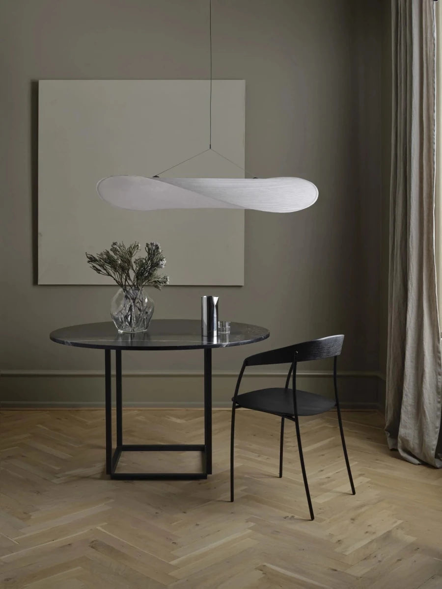 Suspension Design Soie Torsadée Feuille Wabi-Sabi pour Salon & Salle à Manger | VAGUE™ - Lampes Design