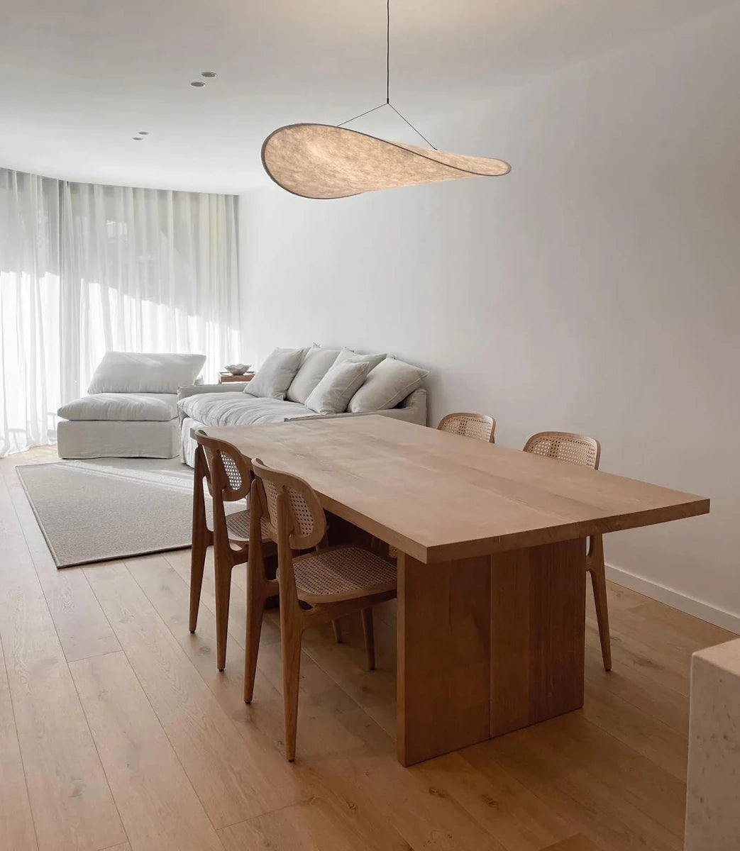 Suspension Design Soie Torsadée Feuille Wabi-Sabi pour Salon & Salle à Manger | VAGUE™ - Lampes Design